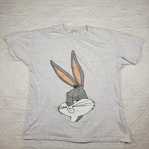 Vintage 1994‎ Warner Bros gray Bugs Bunny Flirts T shirt men's XXL
